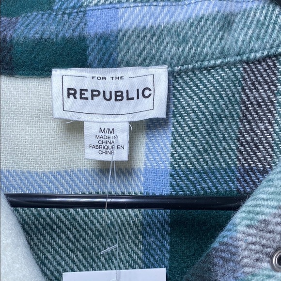 For The Republic Green and White Utility Jacket - Picture 2 of 9